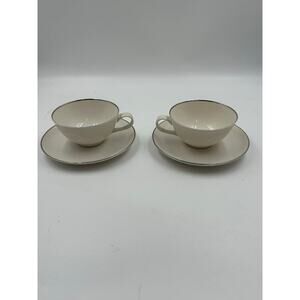 Syracuse China Chevy Chase Set Of 2 Cup And Saucers